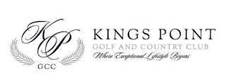 KP GCC KINGS POINT GOLF AND COUNTRY CLUB WHERE EXCEPTIONAL LIFESTYLE BEGINS logo