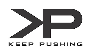 KP KEEP PUSHING logo