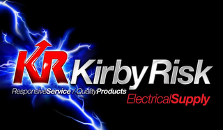 KR KIRBY RISK RESPONSIVE SERVICE QUALITY PRODUCTS ELECTRICAL SUPPLY logo