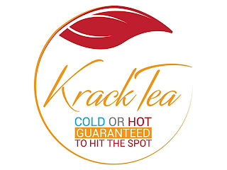 KRACK TEA COLD OR HOT GUARANTEED TO HIT THE SPOT logo