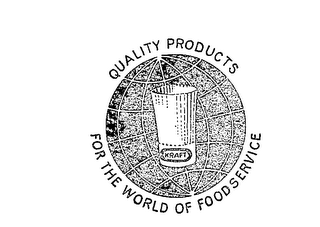 KRAFT QUALITY PRODUCTS FOR THE WORLD OF FOODSERVICE logo