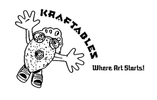 KRAFTABLES WHERE ART STARTS! logo
