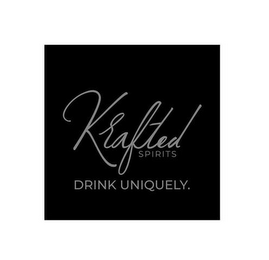 KRAFTED SPIRITS DRINK UNIQUELY. logo