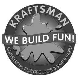 KRAFTSMAN WE BUILD FUN! COMMERCIAL PLAYGROUNDS & WATER PARKS logo