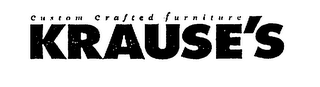 KRAUSE'S CUSTOM CRAFTED FURNITURE logo