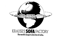 KRAUSE'S SOFA FACTORY THE WORLD'S LARGEST SELECTION OF SOFAS. logo