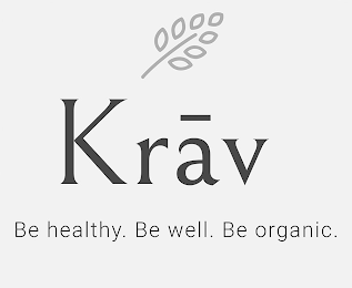 KRAV BE HEALTHY. BE WELL. BE ORGANIC. logo