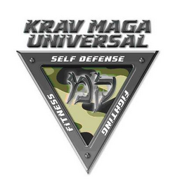 KRAV MAGA UNIVERSAL, FITNESS, SELF DEFENSE AND FIGHTING logo