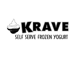 KRAVE SELF SERVE FROZEN YOGURT logo