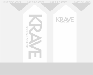 KRAVE THE CLASSICS KRAVE THE CLASSICS KRAVE THE CLASSICS KRAVE THE CLASSICS KRAVE COCKTAIL SELTZER KRAVE COCKTAIL SELTZER logo