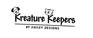 KREATURE KEEPERS BY HAILEY DESIGNS logo