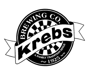 KREBS BREWING CO. A FAMILY TRADITION SINCE 1925 logo