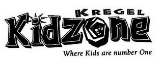 KREGEL KIDZONE WHERE KIDS ARE NUMBER ONE logo