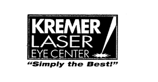 KREMER LASER EYE CENTER "SIMPLY THE BEST!" logo