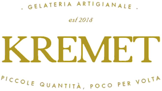 KREMET · GELATERIA ARTIGIANALE · EST 2018 PICCOLE QUANTITÀ, POCO PER VOLTA logo
