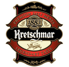KRETSCHMAR PREMIUM DELI MEATS QUALITY SINCE 1883 LEGENDARY TASTE logo