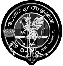 KREWE OF BRIGADOON 2004 TAMPA, FL logo