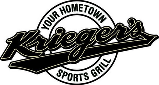 KRIEGER'S YOUR HOMETOWN SPORTS GRILL logo