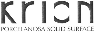 KRION PORCELANOSA SOLID SURFACE logo