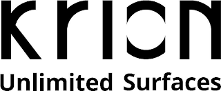 KRION UNLIMITED SURFACES logo