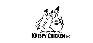 KRISPY CHICKEN INC. THINK KRISPY logo