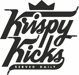 KRISPY KICKS SERVED DAILY logo