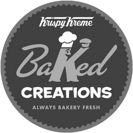 KRISPY KREME BAKED CREATIONS ALWAYS BAKERY FRESH logo