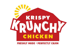 KRISPY KRUNCHY CHICKEN FRESHLY MADE ·PERFECTLY CAJUN logo