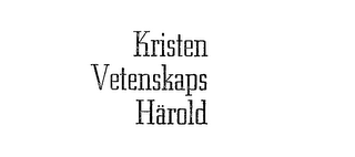 KRISTEN VETENSKAPS HAROLD logo