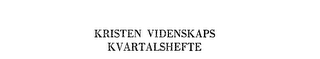 KRISTEN VIDENSKAPS KVARTALSHEFTE logo