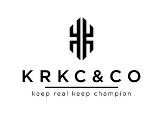 KRKC&CO KEEP REAL KEEP CHAMPION logo