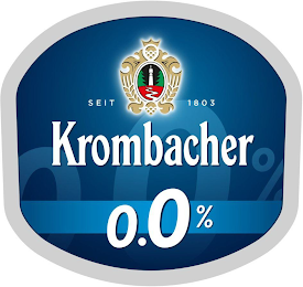 KROMBACHER 0.0% SEIT 1803 logo