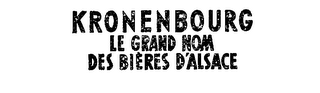 KRONENBOURG LE GRAND NOM DES BIERES D'ALSACE logo