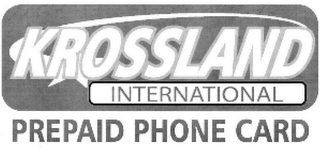 KROSSLAND INTERNATIONAL PREPAID PHONE CARD logo