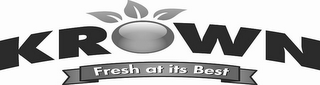 KROWN FRESH AT ITS BEST logo