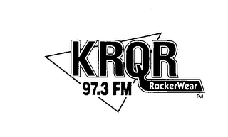 KRQR ROCKERWEAR 97.3 FM logo