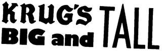 KRUG'S BIG AND TALL logo