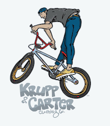KRUPP & CARTER CLOTHING CO. 125 R STANDARD STEEV... logo