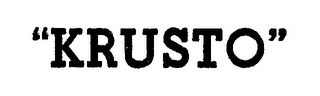 "KRUSTO " logo