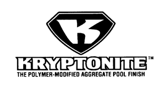 KRYPTONITE THE POLYMER-MODIFIED AGGREGATE POOL FINISH logo