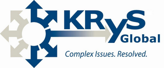 KRYS GLOBAL COMPLEX ISSUES. RESOLVED. logo