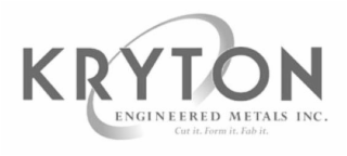 KRYTON ENGINEERED METALS INC. CUT IT. FORM IT. FAB IT. logo
