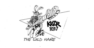 KRZR 103.7 THE WILD HARE logo