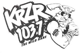 KRZR 103.7 THE WILD HARE logo