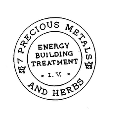 KS 7 PRECIOUS METALS KS AND HERBS ENERGY BUILDING TREATMENT I.V. logo