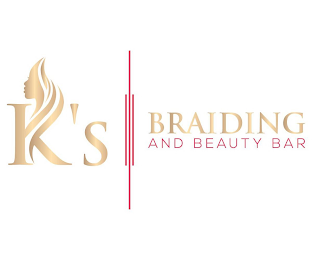 K'S BRAIDING AND BEAUTY BAR logo