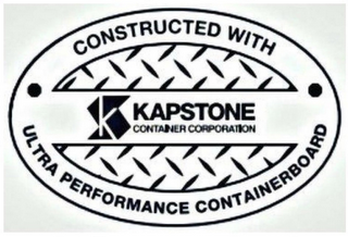 KS KAPSTONE CONTAINER CORPORATION CONSTRUCTED WITH ULTRA PERFORMANCE CONTAINERBOARD logo