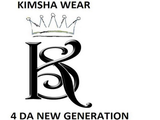 KS KIMSHA WEAR 4 DA NEW GENERATION logo