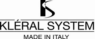 KS KLÉRAL SYSTEM MADE IN ITALY logo