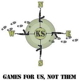 KS N W S E GAMES FOR US, NOT THEM logo